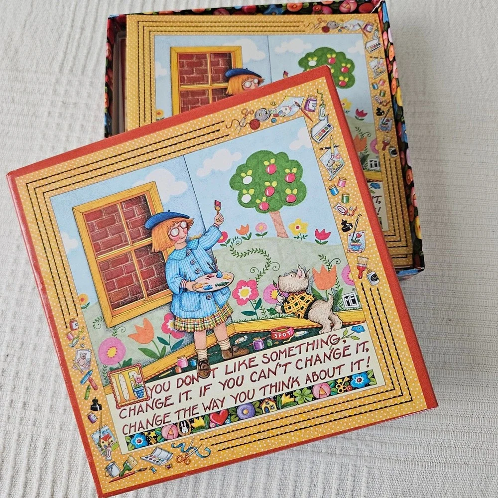 Mary Engelbreit 10pc Blank Note‎ Card Set Stationary If You Don't Like Something